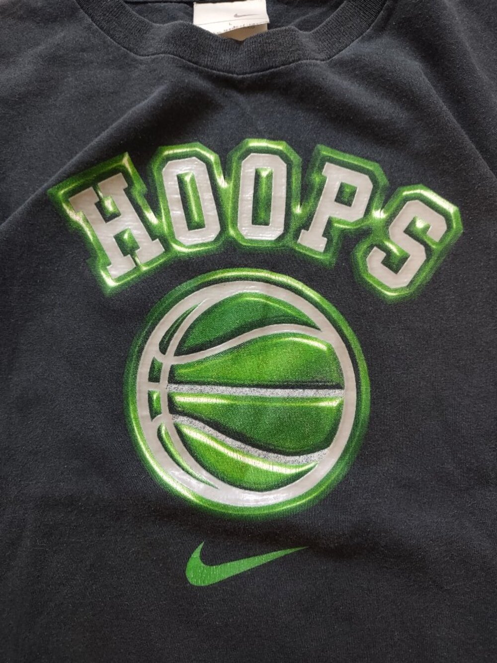Nike 2000s Hoop's Basketball faded black t-shirt